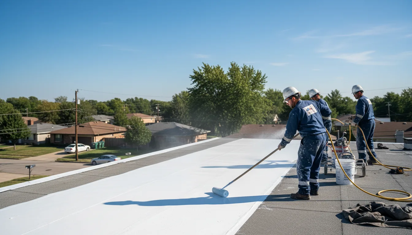 Commercial roof coating in Converse, LA near me